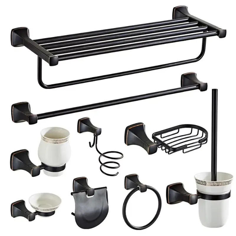 Towel Bar Stainless - Set Perlengkapan Kamar Mandi Modern 9-Piece