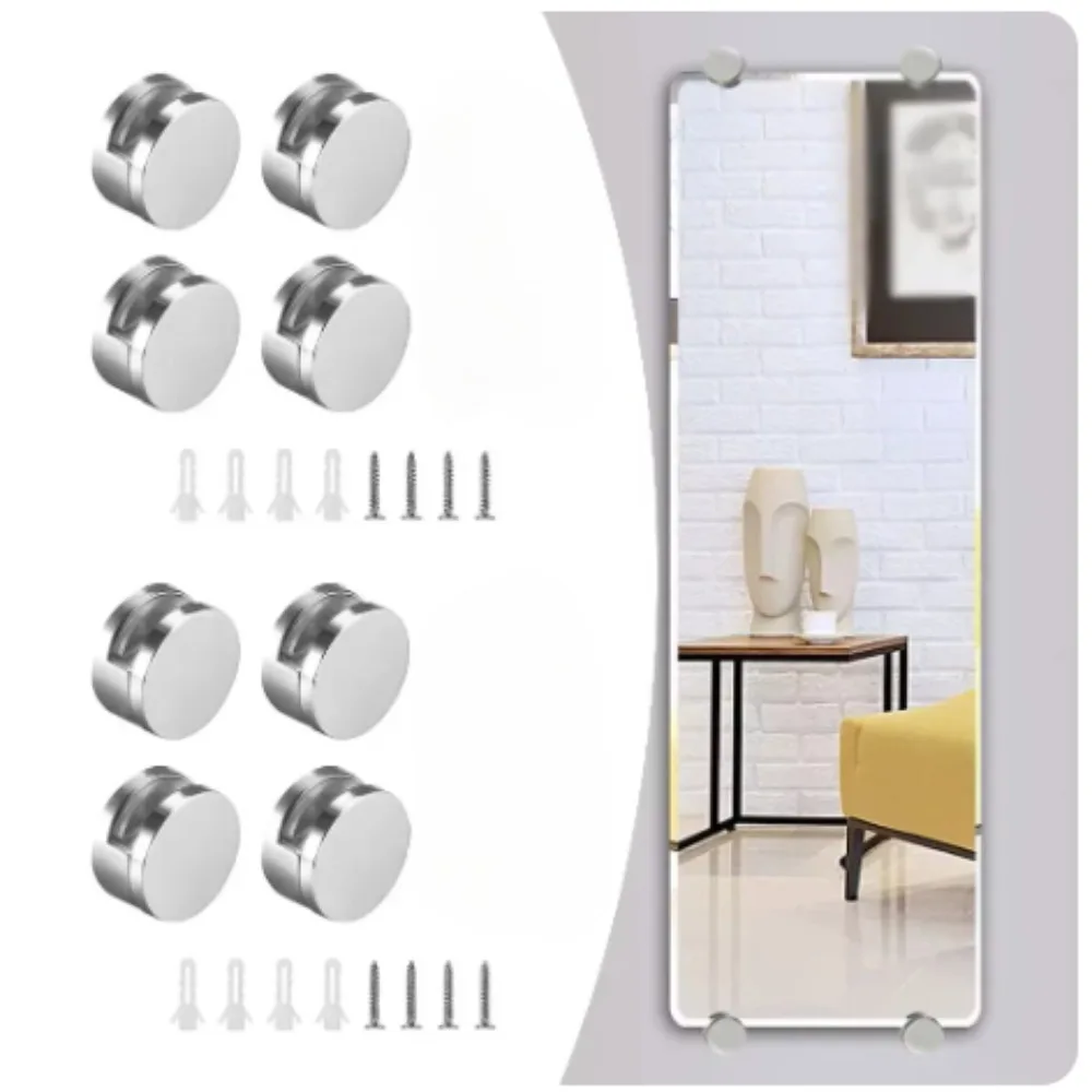 Home Hardware Bathroom Mirrors - Klip Cermin 2/4/6 Buah 26.5X13.5Mm Kaca