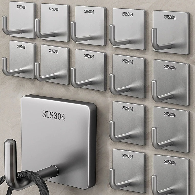 Towel Bar Stainless - Pengait Handuk Perekat Baja Tahan Karat
