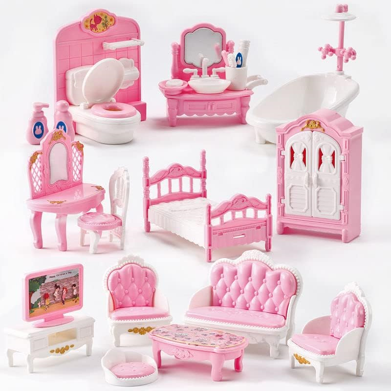 Zara Home Bathroom Accessories - Set furnitur rumah miniatur 1:12, aksesori