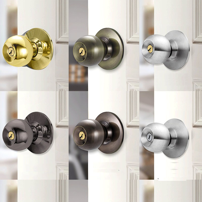 Home Bathroom Key - Kenop pintu bulat bahan Aloi aluminium,