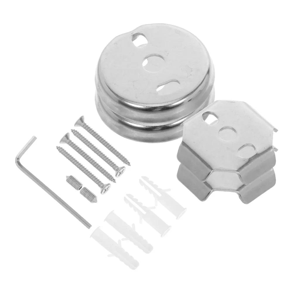 Towel Bar Stainless - 15pcs Set Perlengkapan Pemasangan Rak Handuk