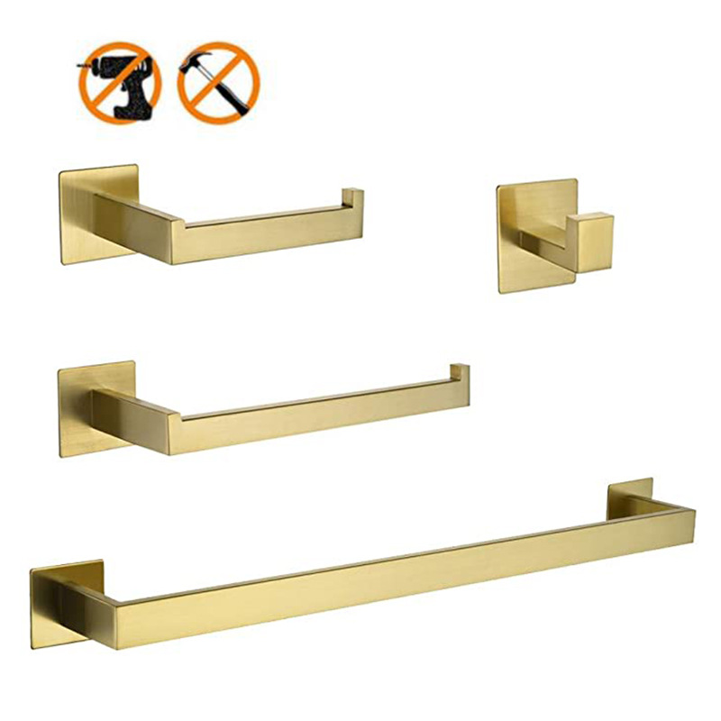 Towel Bar Stainless - Set Perlengkapan Kamar Mandi 4-Potong dari
