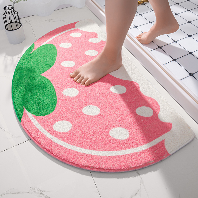 Japan Bathroom.Home - Tikar lantai lembut, karpet bunga teks