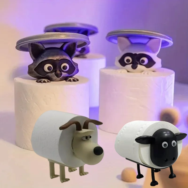Zara Home Bathroom Accessories - Tempat Tisu Toilet Bentuk Anjing Rakun
