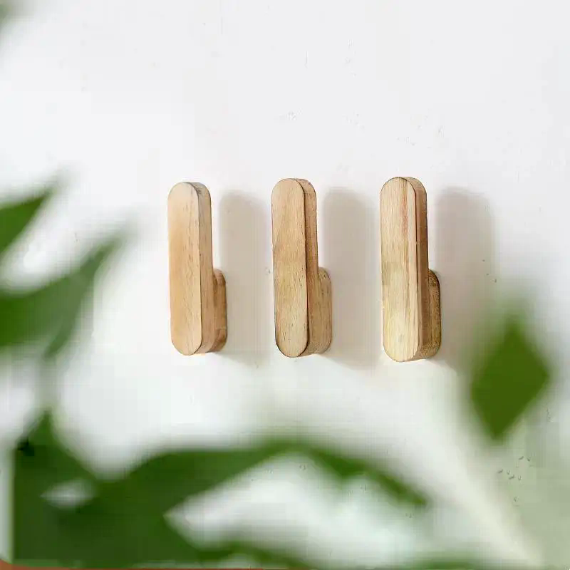 Home Bathroom Key - Gantungan Dinding Kayu Solid Nordik Baru,