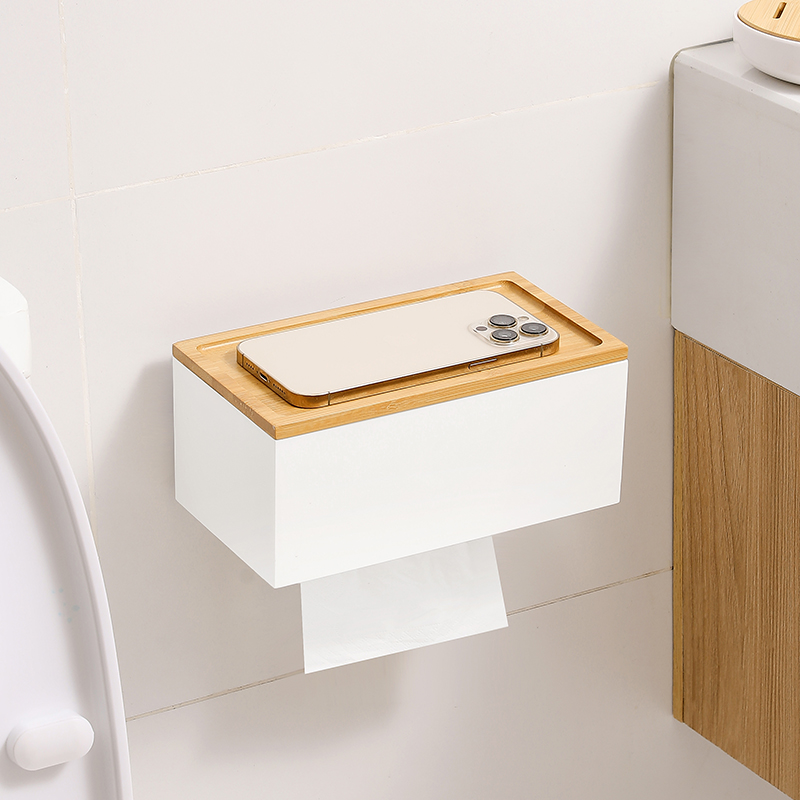 Japan Bathroom.Home - 【Zhubai Home】Kotak Tisu Gantung Dinding Tanpa