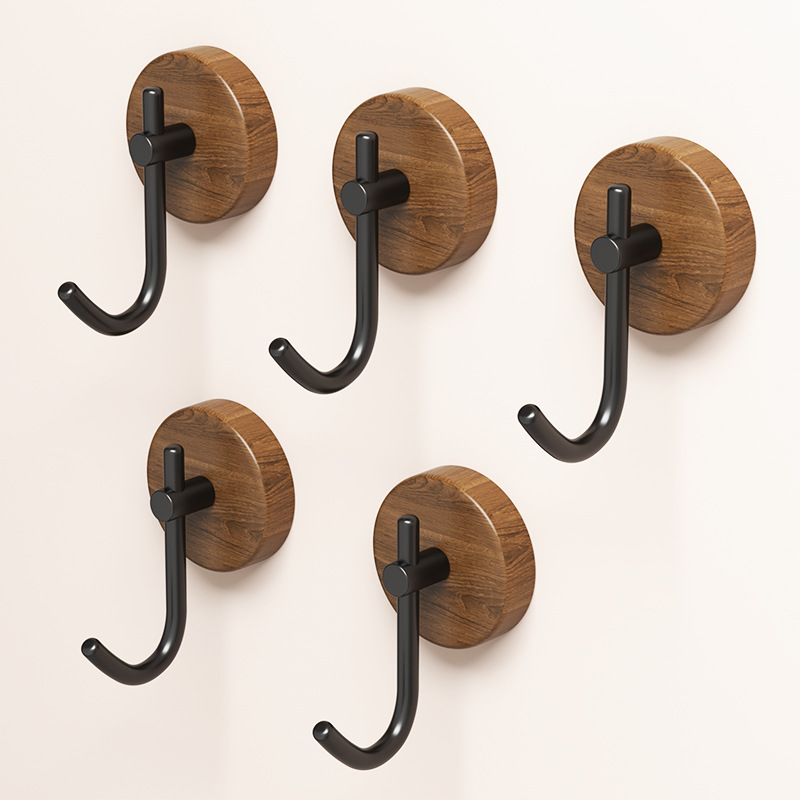 Home Bathroom Key - 4/1 Buah Kait Kayu Dinding Gantungan