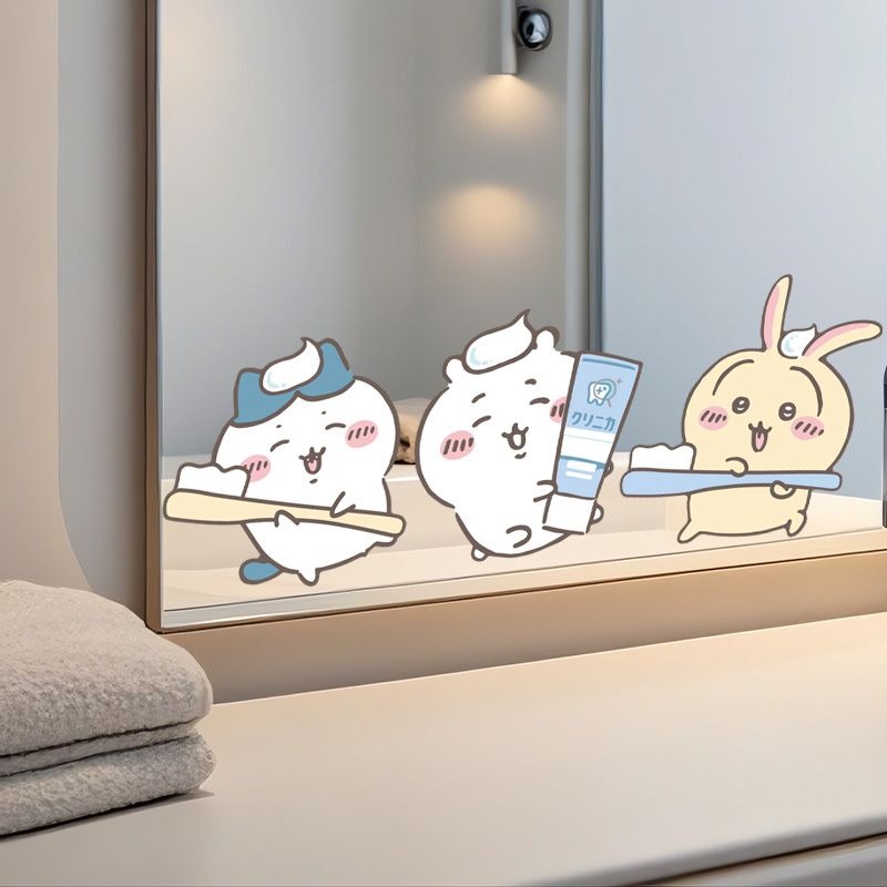 Stiker Cermin Chiikawa Motif L - Japan Bathroom.Home ulasan dan harga