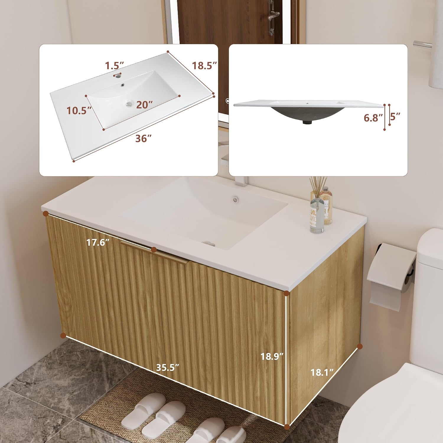 Rak Kabinet Kamar Mandi Modern - Home Bathroom Sink ulasan dan harga