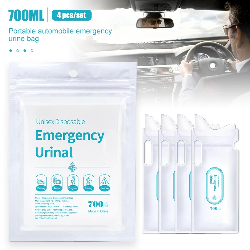 4 buah 700ml tas urin mobil da - Home Bathroom With Urinal ulasan dan harga