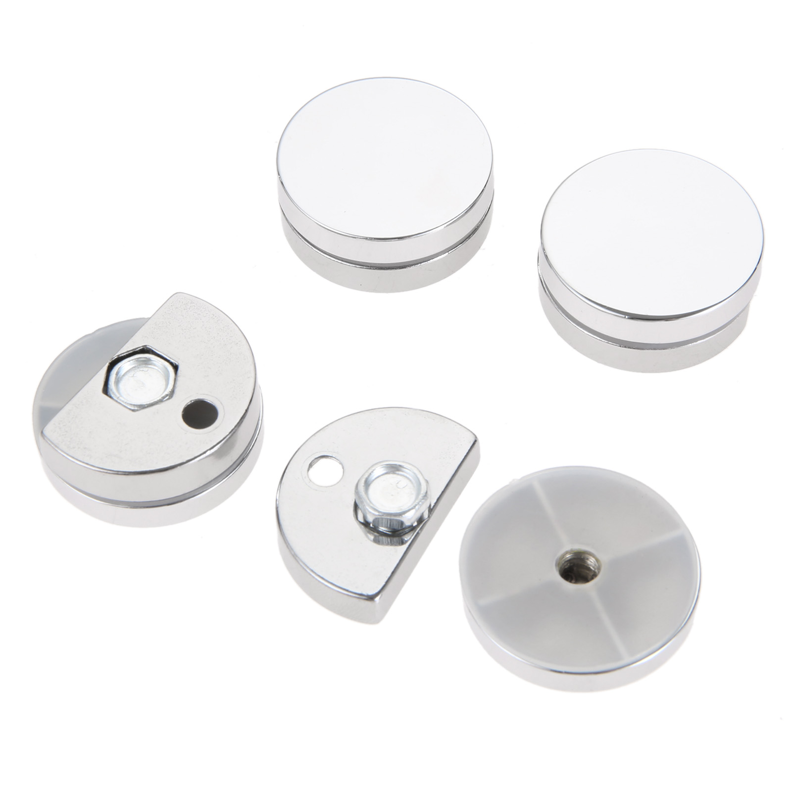 4 Buah 27Mm Kaca Bulat Penjepi - Home Hardware Bathroom Mirrors ulasan dan harga