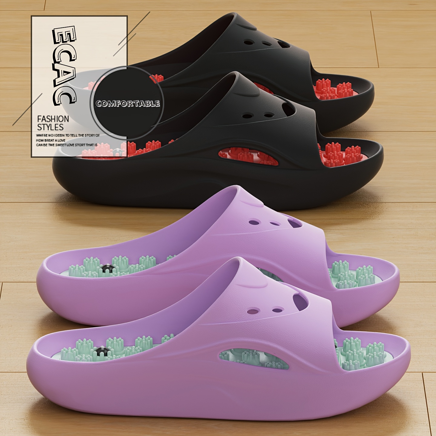 Sandal Pijat EVA Wanita Pria,  - Home Outdoor Bathroom ulasan dan harga