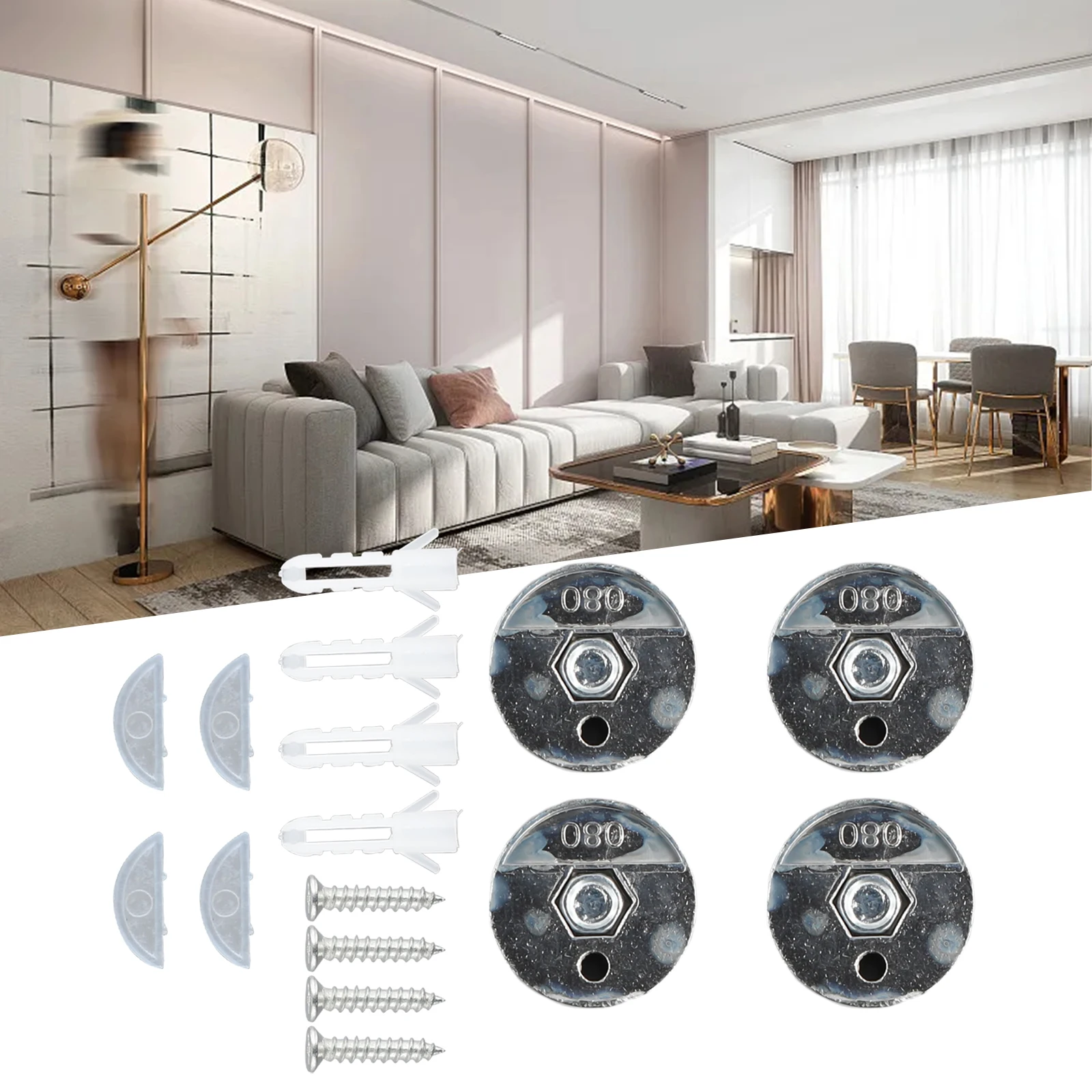4 Buah Klip Cermin Kaca Tempat - Home Hardware Bathroom Mirrors ulasan dan harga