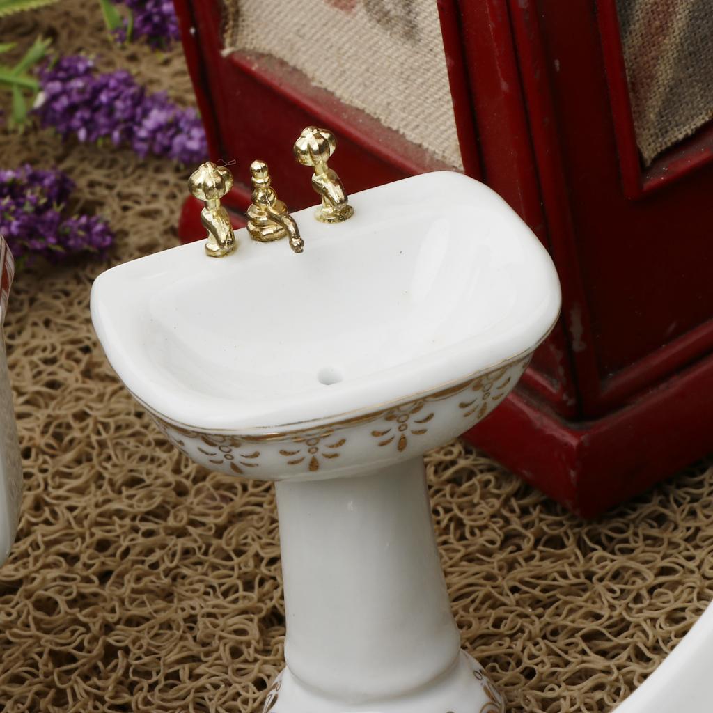 Set Kamar Mandi Rumah Boneka K - Home Bathroom Sink ulasan dan harga