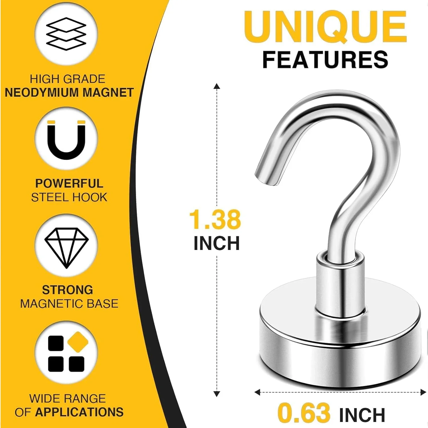 20 Buah Kait Magnetik Kuat Log - Home Bathroom Key ulasan dan harga