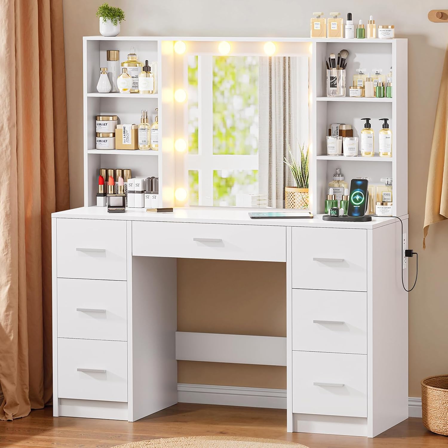 Meja Rias Besar dengan Cermin  - Home Outlet Bathroom Mirrors ulasan dan harga