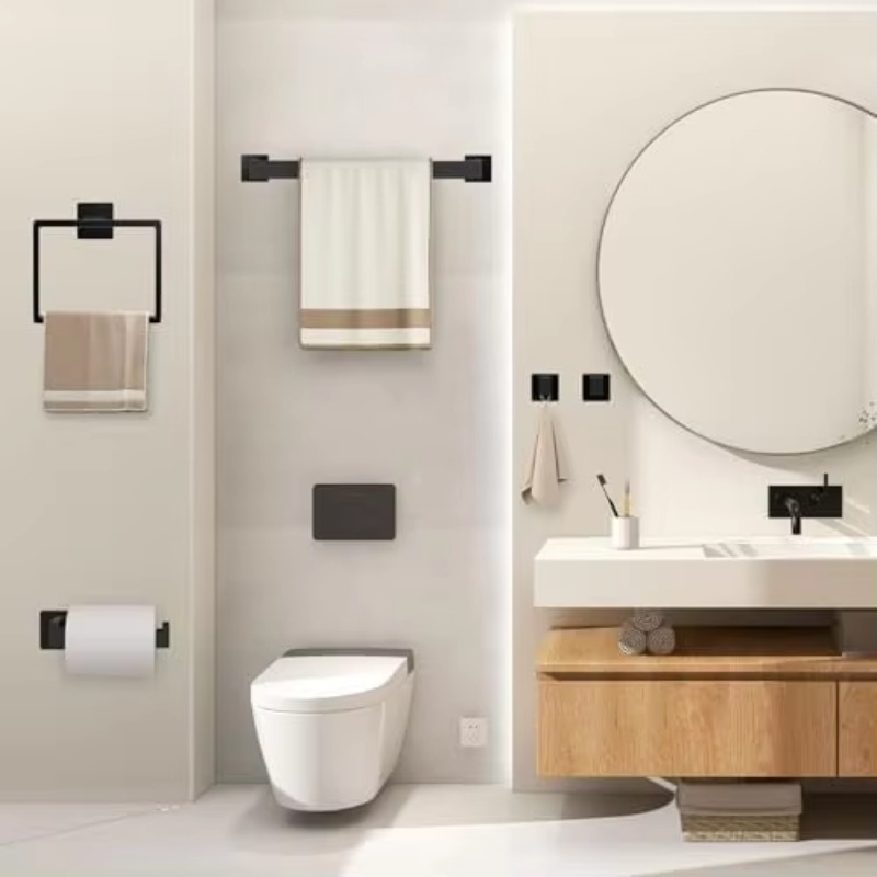 Set Aksesori Kamar Mandi Ramah - Towel Bar Stainless ulasan dan harga