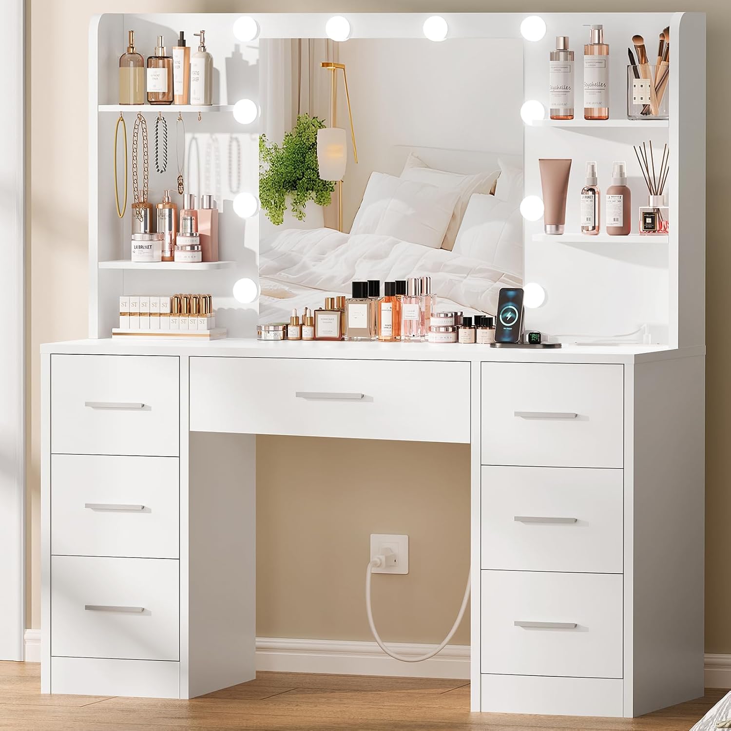 Meja Rias Besar dengan Cermin  - Home Outlet Bathroom Mirrors ulasan dan harga
