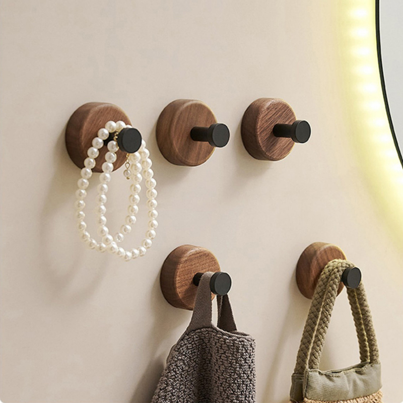 Gantungan Kayu Solid Perekat S - Home Bathroom Key ulasan dan harga