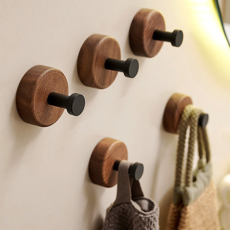 Gantungan Kayu Solid Perekat S - Home Bathroom Key ulasan dan harga