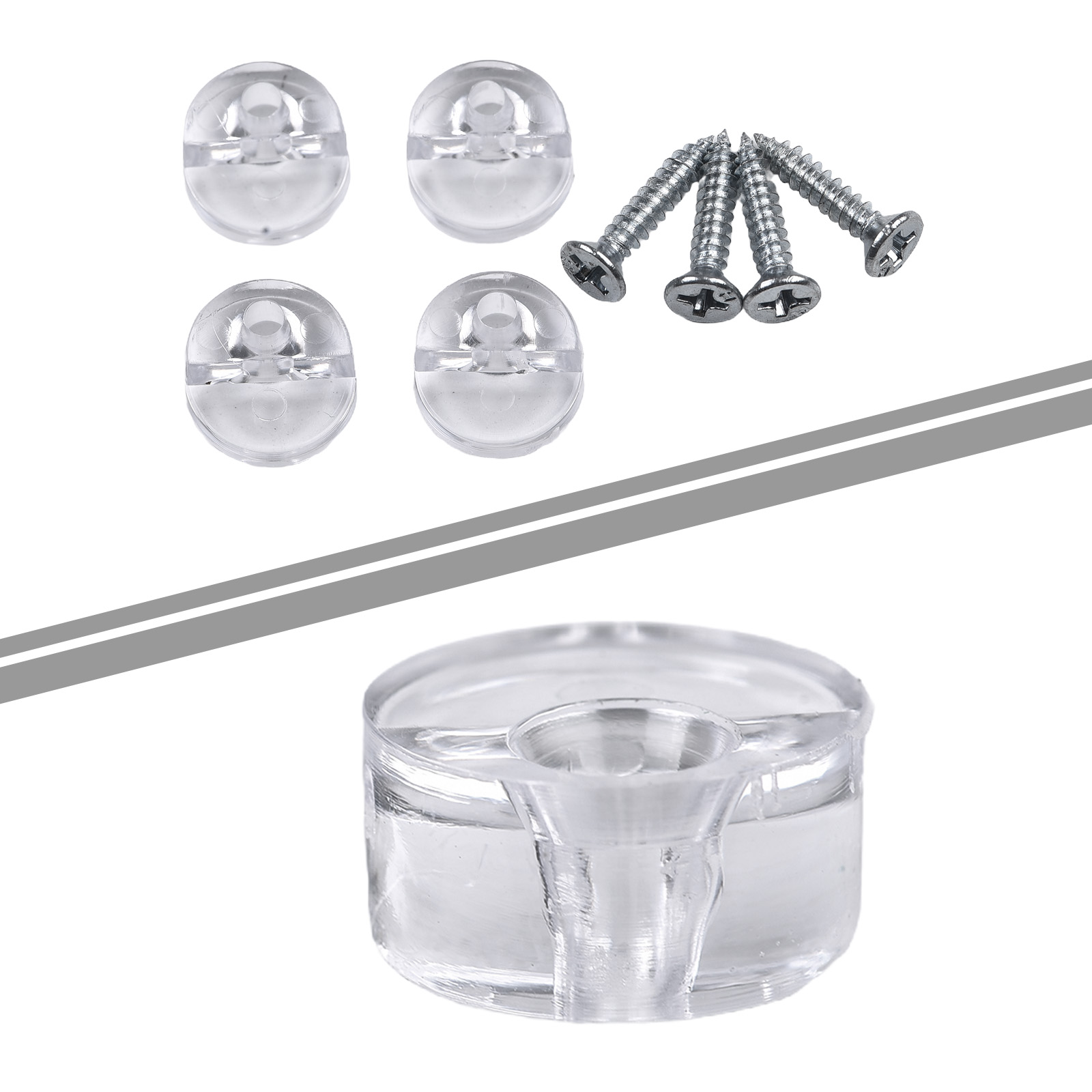 4 buah klip perbaikan cermin,  - Home Hardware Bathroom Mirrors ulasan dan harga