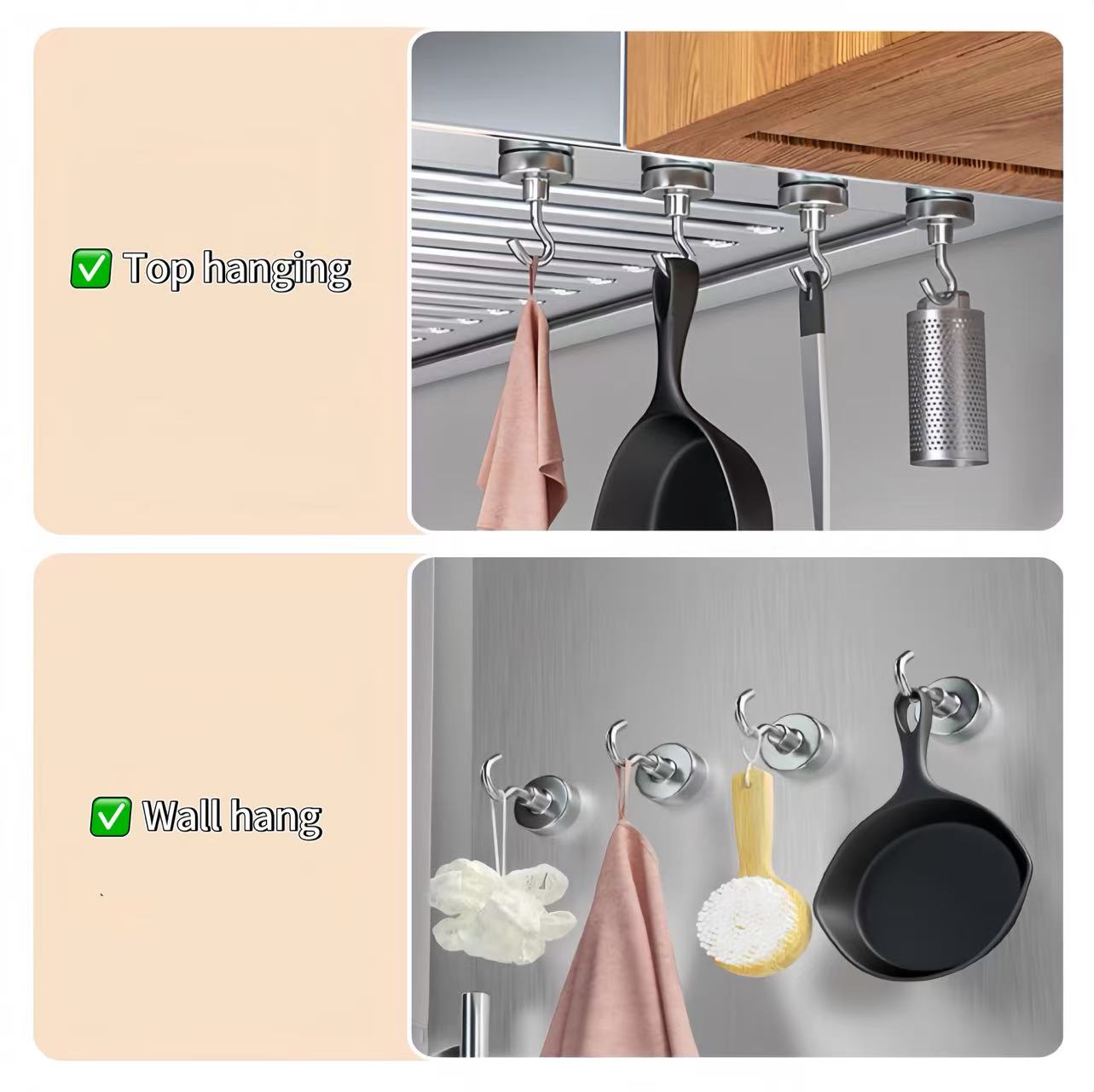 1-10-20 Buah Kait Magnet Kuat  - Home Bathroom Key ulasan dan harga